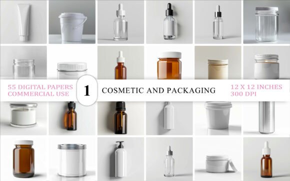 Download Cosmetic Packaging JPG Mockup Set - Premium Resources