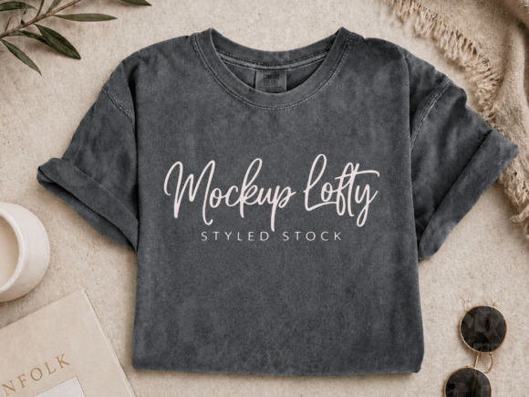 Download Pepper C1717 Flat Lay T-shirt Mockup - Flat lay Collection